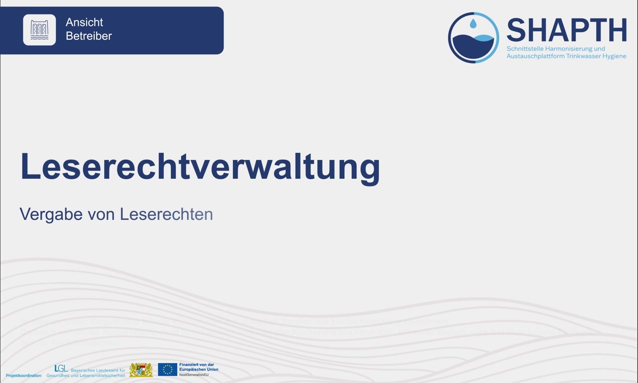 Vergabe von Leserechten