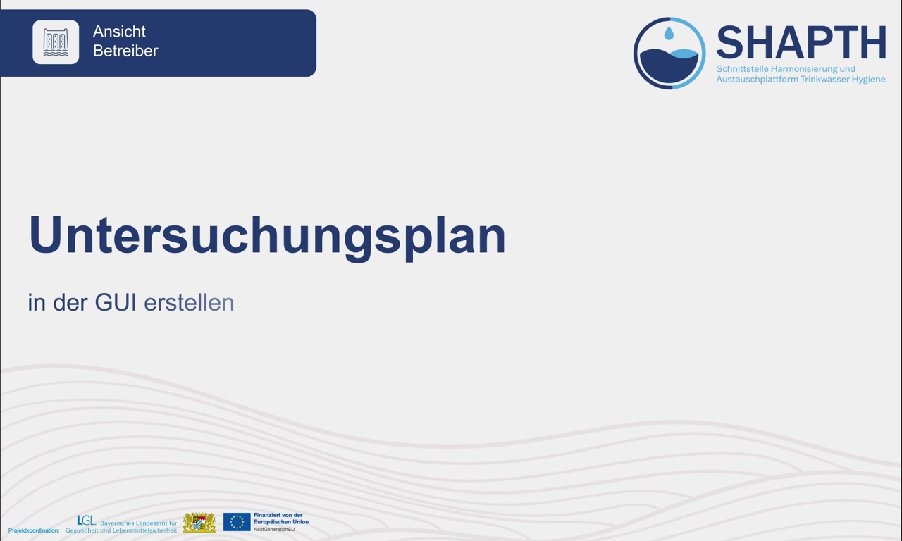 Einen Untersuchungsplan erstellen