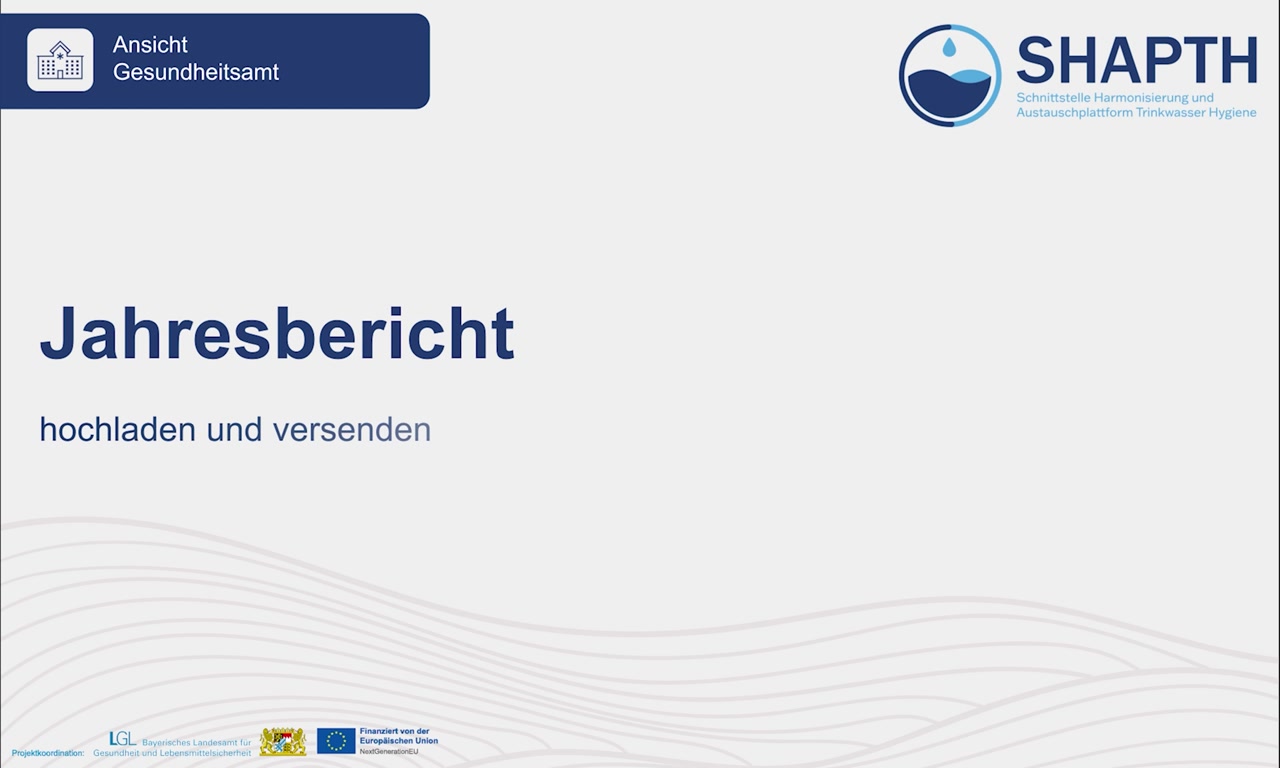 Einen Jahresbericht versenden