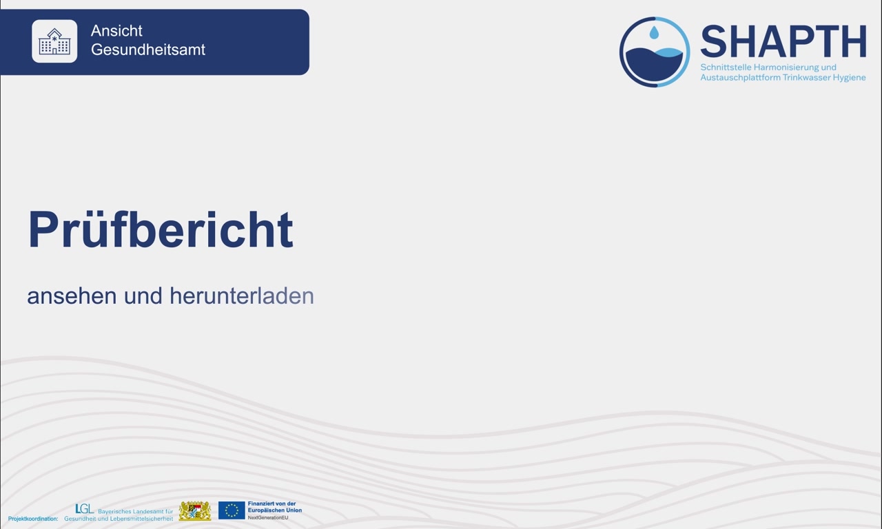 Prüfbericht ansehen und herunterladen